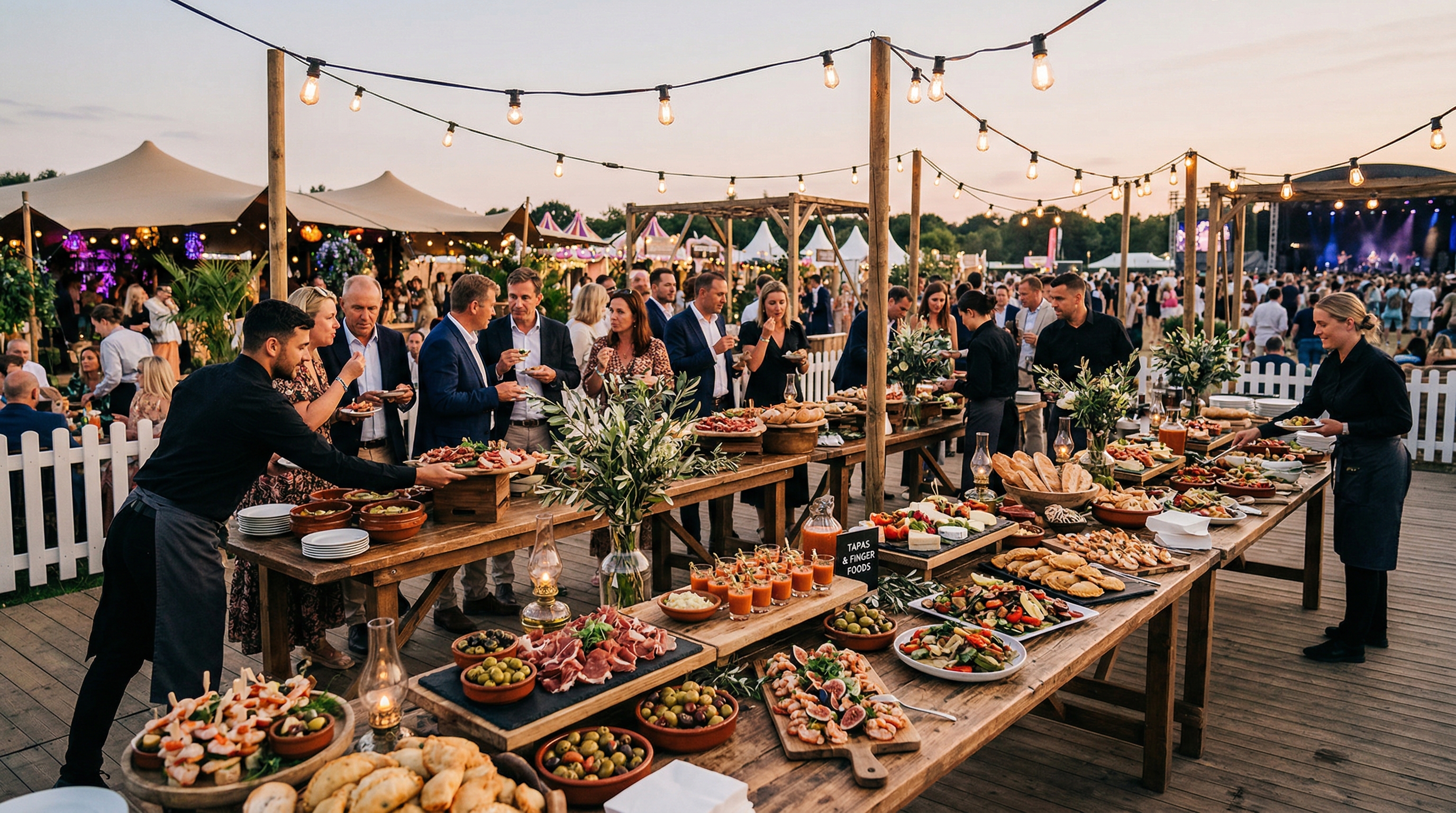 Event catering setup